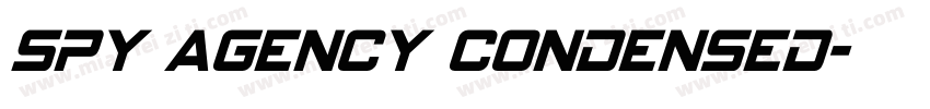 Spy Agency Condensed字体转换